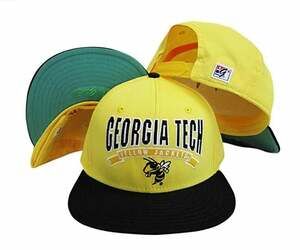 The Game Vintage Pennant Georgia Tech Yellow Jackets Snapback Hat / Cap